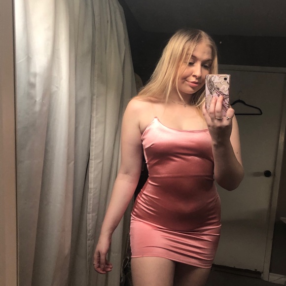 Pink Satin Fashion Nova Dress - Picture 5 of 7